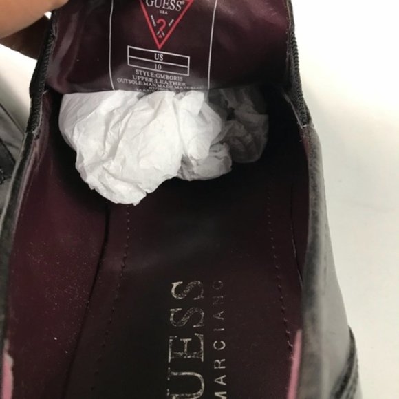 Guess by Marciano Men’s Black Leather Loafers Size 10 - Picture 3 of 8